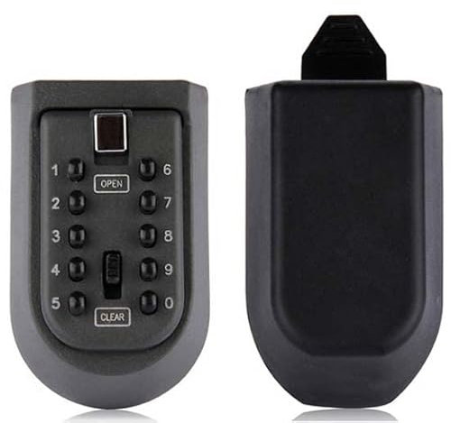 Vinz Torv Schlüsseltresor Schlüsselsafe | Schlüsselbox mit Zahlenkombination | Key Lock Box zur Wandmontage | Wasserdicht und Rostfrei