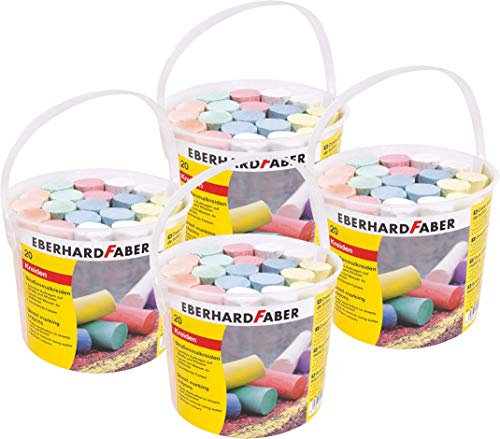 Eberhard Faber - Straßenmalkreide 20er Eimer (4er Pack)