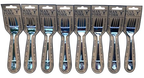 The Man Fork - The Herd [ 8 Man Forks ] - Holds 40% MORE FOOD So You Can Crush BIGGER BITES With MORE FLAVORS - As Seen On TV