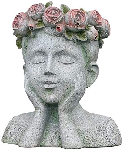 YTOOZ Outdoor-Statue Gartenskulptur Gartenfigur Skulptur, Harz Persönlichkeit Kunsthandwerk Outdoor Balkon Garten Dekoration Ornamente H29CM Geschenk