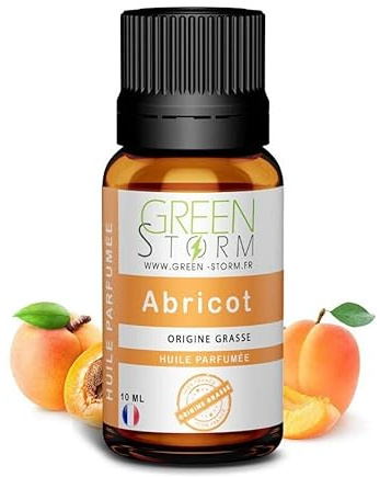 Huile PARFUMÉE Abricot 10 ML, Huile Essentielle - Diffusion, Cosmétique, Massage, Bain aromatique - DIY Bougie, Savon, Crème, Huile, Lotion - Peau Cheveux Green-Storm