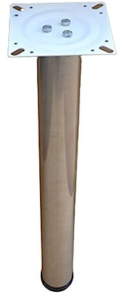 X1NGFU Stahlrohrfüße Rund Tischbeine,Verstellbare Möbelbeine Möbelfüße,Edelstahl Metall Tischbeine,Runde Röhre Bar Schreibtischbeine Stützbein,Für Bar-Frühstückstisch Schreibtisch (50cm(20in))