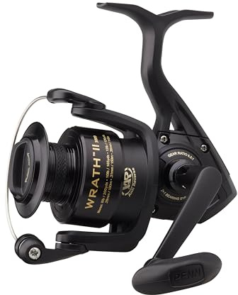 PENN Carrete Giratorio PENN Wrath II, Carrete de Pesca, Carrete de Pesca de mar diseñado para ser versátil y de Gran relación Calidad-Precio, óptimo para la Captura de lubina, Bacalao