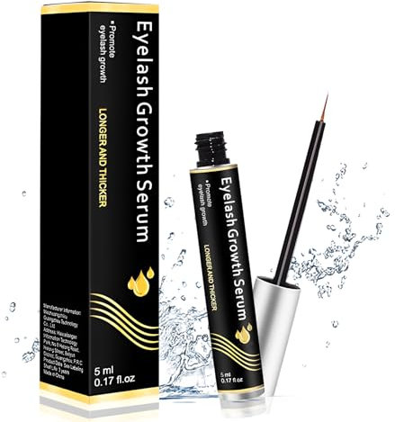 MEIEGOU Wimpernserum Wachstum Testsieger，5 ML Wimpernserum, Augenbrauen Serum Lash Serum für Wimpernverlängerung, Schnelles Aktiviert Haarfollikel von Der Wurzel an, Was Zu Längeren, Stärkeren