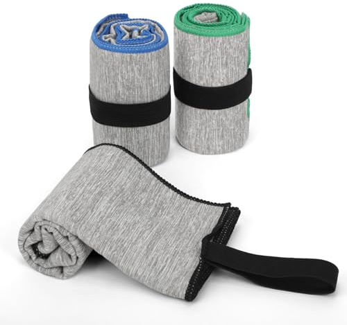 NUOYEE 3 Pack Microfiber Gym Towel Fast Drying Men Women Workout Gear for Body Sweat Sports Exercise Fitness Tennis Running Riding Hiking Camping Yoga Jogging Fishing Working Out Towel