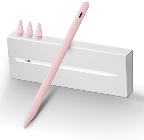 MEKO Pencil för iPad 2018-2026, snabbladdning, palmavvisning, lutning | Tabletpenna kompatibel med iPad 6-11:e Air 3-5:e / 11/13 M2 M3 pekpenna med hög precision, teckning och skrivning