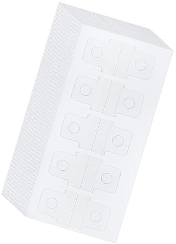 BENECREAT 400Pcs PVC Binder Stickers, 1-Hole Reinforcement Stickers, Ring Self-Adhesive Reinforcement Labels for Ring Binder Bill Paper Photos Document