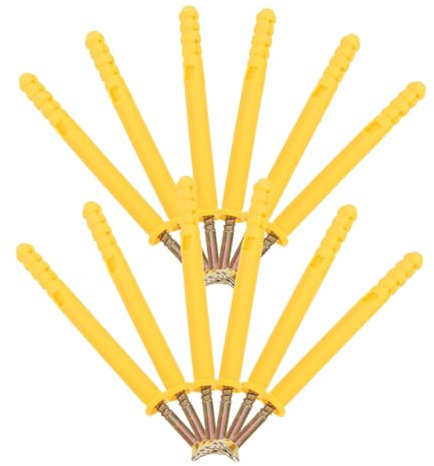 NUOBESTY 20 Pièces Kit de Chevilles et Vis pour Cloison Sèche Chevilles Plastique et Acier Inoxydable pour Montage Sécurisé et Durable