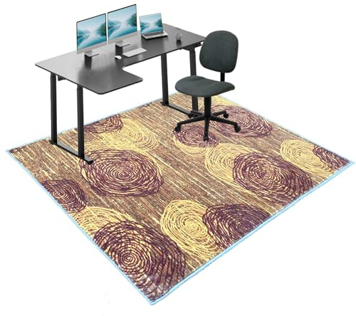 Tapete para Silla Oficina, Protector Suelo Antideslizante para Silla de Escritorio, 200 x 230 cm Alfombrilla para Silla de Gaming, Protector Suelo Silla Ruedas para parqué y Suelos Duros Resistente