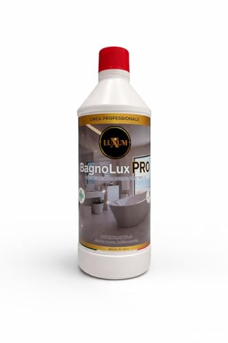 BagnoLux PRO Detergente schiumogeno, disincrostante, lucidante e antigoccia HACCP – 750 ml