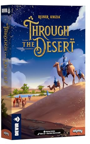 DEVIR Through The Desert – Gioco da Tavolo Strategico Astratto, Piazzamento Tessere, Classico di Reiner Knizia, 2-5 Giocatori, Multilingua IT ES PT
