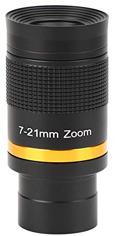 Hopcd Teleskopokular, Vollschichtige Beschichtung Astronomisches Teleskop 7-21 mm Kontinuierliches Zoom Okular Beobachtung für 1,25 Zoll / 31,7 mm Teleskop,