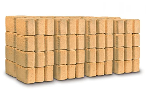 BURGMACHER Bricchette in legno duro, 10 kg, 20 kg, 30 kg, 60 kg, 90 kg, 480 kg, 960 kg (legno duro RUF Eco, 80 kg)