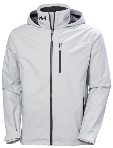 Helly Hansen Herren Crew Hooded Jacke, Grauer Nebel 2.0, XL