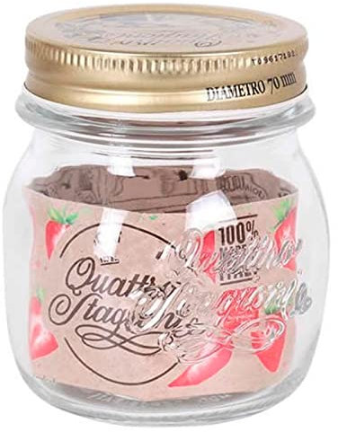 Acan Pack de 2 tarros herméticos de Vidrio 250 ml, Botes, frascos Ovalado con Tapa 9,2 x 7,5 cm, Ideal para conservas, Caramelos, Galletas, legumbres