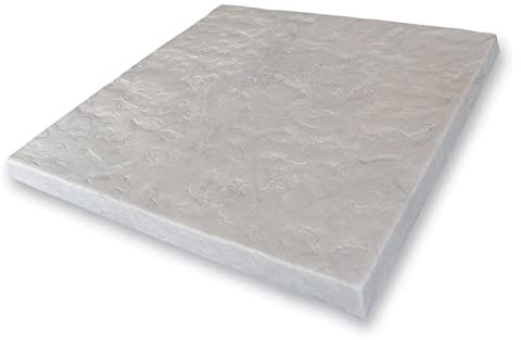 EMSCO Group 2192-6 Flat Rock Rain Barril y unidad de aire acondicionado para patio, 61 x 61 cm, azulejo gris natural, fácil instalación, paquete de 6 pavimentadores