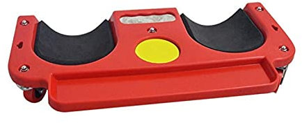 LANNADD Genouillères roulantes, planche à genoux avec roulettes, plateau à outils rembourré en mousse, protection des genoux enroulable, rouleau mobile pour mécaniciens, revêtements de sol