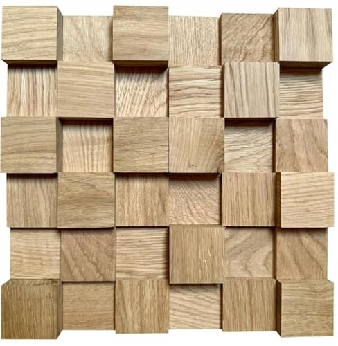 IG Acoustics Diffuseur acoustique 2D 500 - 30 x 30 cm - Diffuseur acoustique - Panneau mural en bois - Panneau acoustique (noyer)