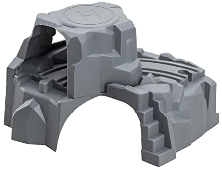 KiBcsLic Kinder Holzeisenbahn Tunnel Set mit Berglandschaft, Tunnel