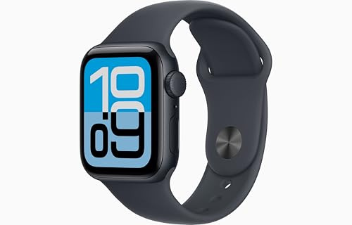 Apple Watch SE 3 [GPS + Cellular, 40mm] Cassa Mezzanotte in Alluminio con Cinturino Sport Mezzanotte, S/M (Ricondizionato)