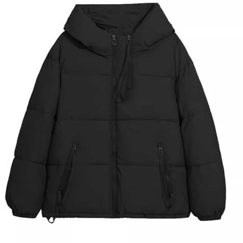 Plumas Mujer Chaqueta Mujer Chaqueta Acolchada Plumífero Chaquetón Invierno Polipiel Plumon Casaca Invierno Vestir Ligera Cortavientos Plumon Chaquetas Para De Entretiempo Chaquetones Negra Plumifero