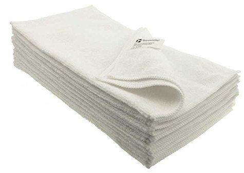 Trevendo® Microfasertücher 30 x 30 cm weiß (10 Stück)