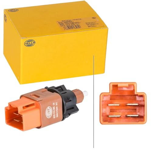 HELLA 6DD 014 395-041 Bromsljuskontakt - 4-polig - clips - elektrisk