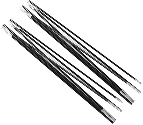 Universelle Fiberglas Zeltstangen 3.96M, 2 Stück Fiberglasstangen Tarpstange für Vorzelte Zeltgestänge Ersatzgestänge für Camping Wandern Zubehör