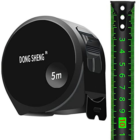 Metro a Nastro in Acciaio Fluorescente, Metro a Nastro da 5 Metri 7,5 Metri a 10 Metri, Metro a Nastro Ispessito e Resistente all'Usura e alle Cadute, Righello metrico Retrattile Che Si Illumina