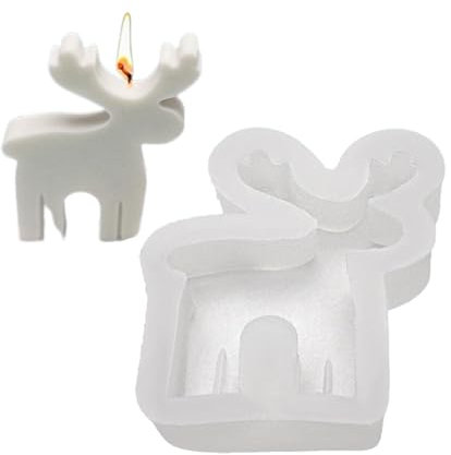 xlwen - Albero di Natale 3D, 1 stampo 3D in silicone, albero di Natale per candele profumate, può essere utilizzato come stampo per candele, per candele profumate o saponi.