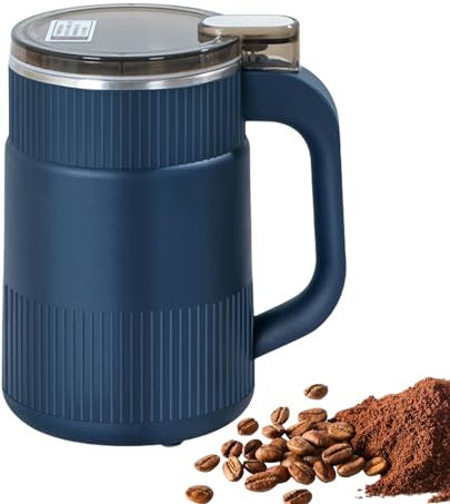 Mulino per cereali, macinacaffè elettrico silenzioso in acciaio inossidabile | Macinacaffè piccolo e portatile per caffè appena macinato e spezie