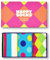Happy Socks 3-Pack Light Blue Mix Socks Gift Set, bunte Socken aus Baumwolle mit lustigen Motiven
