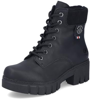 Rieker Stivaletti classici da donna 74532, stivaletti da donna, inserti sciolti, Nero 00., 40 EU