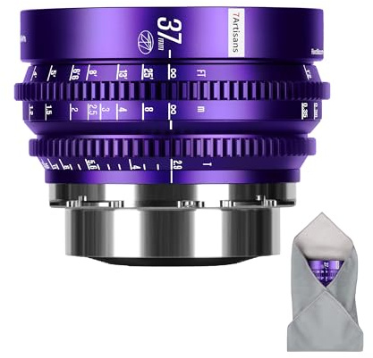 Objetivo de Cine Profesional 7artisans 37 mm T2.9 Floral Bloom Art Series, con Bokeh Explosivo, fotograma Completo, Enfoque Manual y Montura PL, para fotografía y Cine creativos, Morado.