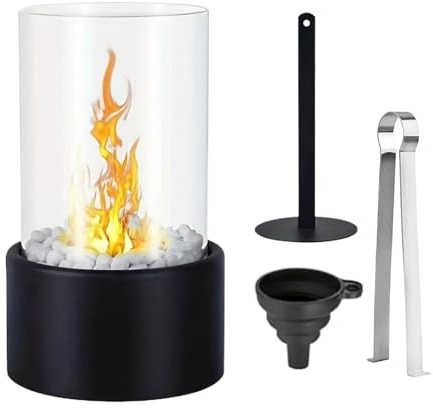 Protoence Chimenea Mini De Mesa | Chimenea Que Funciona con Alcohol para El Hogar | Calentador De Espacio para La Mesa,para Uso En Interior: Escritorio, Sala De Estar, Oficina En Casa, Rincón, Patio,