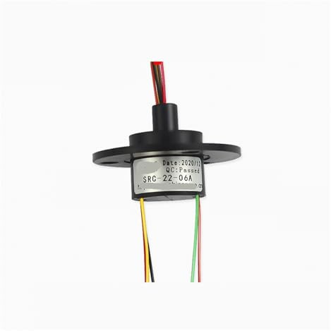 Slip Ring 6-way/12-way/18-way/24-way/36-way 2A hat-Type Slip Ring Conductive Ring Collector Ring(6 core -Outer Diameter 22mm)