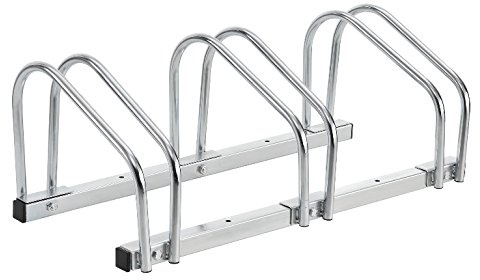 Bicicleta Soporte 3 bicicletas Soporte Más Soporte Triple galvanizado suelo/pared montaje