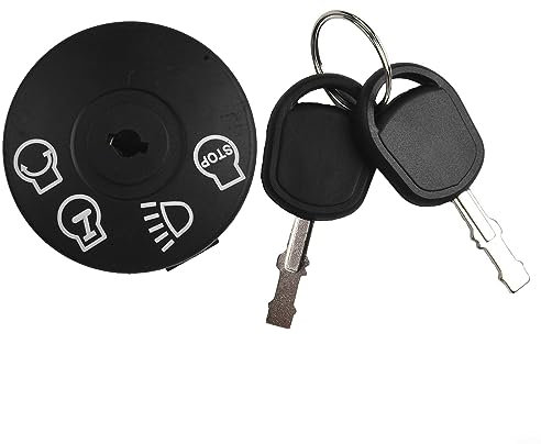 Interrupteur d'allumage avec clé, interrupteur d'allumage 7 bornes avec jeu de clés pour tondeuses pour Murray CubCadet et