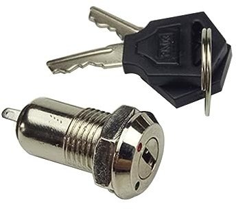 CRILSTYLEO Elektronischer Schlüsselschalter Mit Doppeltem Schlüssel Und Sicherheitsmechanismus Für Vielseitige Anwendungen Für Garagentore Und Computerverriegelungen