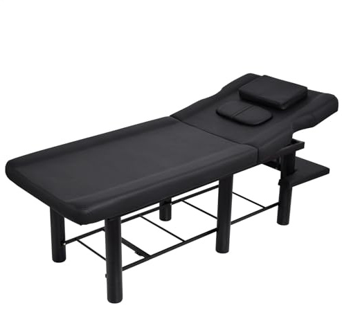 Heavy Duty Massage Table | Sponge-Filled Heavy Duty Bed | Metal Frame Esthetician Table with Adjustable Backrest, Massage Supplies for Cosmetic