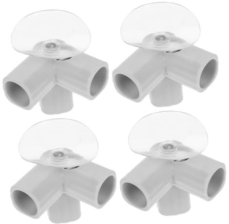 Abaodam 4pièces Connecteurs Élastomère pour Barrière De Sécurité avec Ventouse Accessoires Polyvalents pour Aire De Jeu Intérieure Et Extérieure pour Aménagements Domestiques