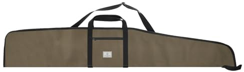 DEEMEED Custodia per Fucile 120 cm – Verde – Borsa da Caccia Imbottita con Tracolla Regolabile e Tasca Laterale