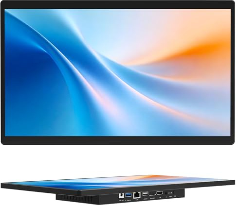 Panel PC All in One Computer-HEIGAOLAPC 21.5 Touchscreen Tablet PC Panel, Fanless Industrial Tablet Win11 Pro, N100, 8GB Ram 128GB Rom, 1920*1080 IPS, USB3.2*2, USB2.0*2, LAN*2, HDMI2.0, Type-C3.1