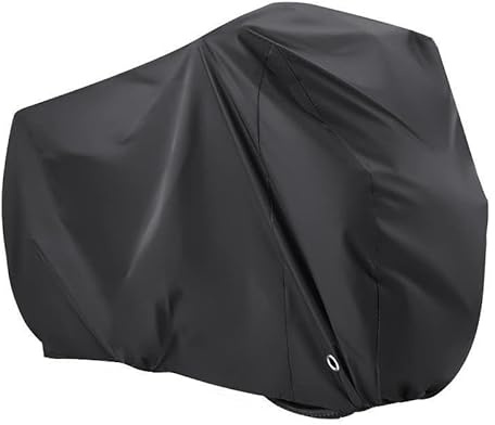 Bike Cover for Adult Bicycle or Two Children's Bicycles,210D Nylon Bike Cover Waterproof Anti Dust Rain UV Protection,Bike Covers for Outside Storage with Lock-holes Storage Bag (Black, 79x30x43 in)