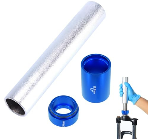 ZESHGON 3PCS Bike Front Fork Crown Race Setting Tool, Bicycle Fork Nut Setting Installer, Aluminum Alloy Bicycles Repairing Front Forks Setter Driver Kit for 28.6mm 1.5in 1.25in Bicycle Fronts Forks