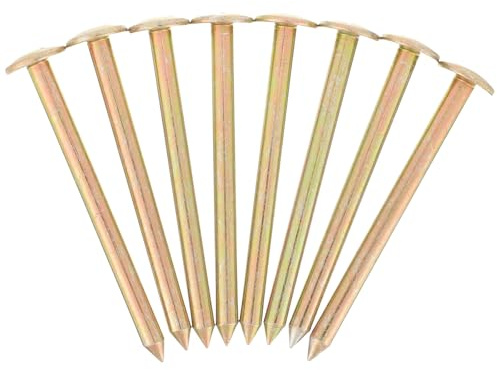 DOITOOL Estacas de Acero Inoxidable 10 Cm 10 Piezas para Jardín y Exterior, Clavos de Fijación para Césped y Suelo, Herramientas de Marcado para Camping y Paisajismo