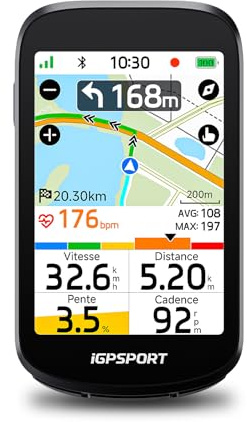 iGPSPORT BSC500 Compteur Velo sans Fil, Tactile 3,3 Map Vocale Navigation