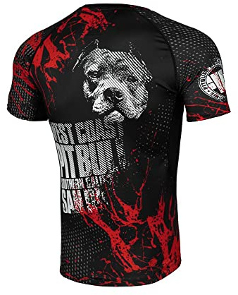 PITBULL Rashguard Herren West Coast Sport-T-Shirt Training Blood Dog II L