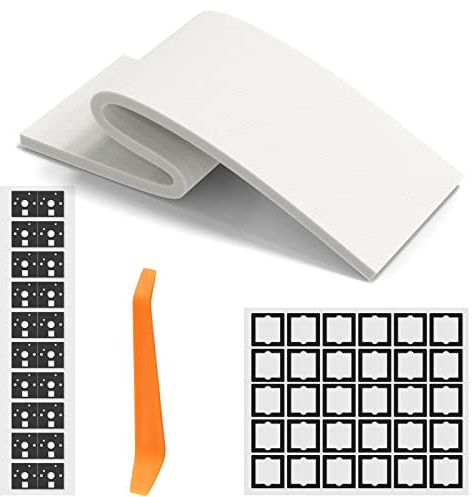 RunJRX Coussinets de Commutation Poron pour Clavier, Mousse d'amortissement sonore YM40-Sponge de 10 mm d'épaisseur