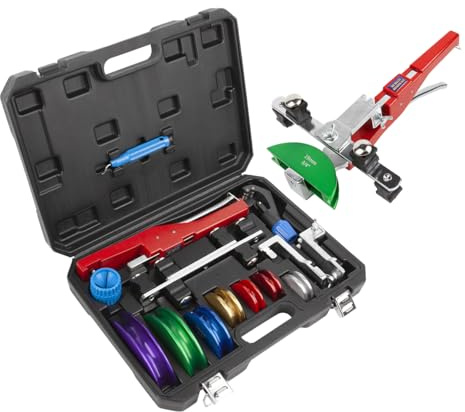 Wostore Tube Bender Kit with Reverse Bend Includes 1/4-7/8 Sizes Refrigeration Ratcheting Tubing benders